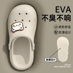 兒童洞洞鞋夏季2025新款外穿女童親子涼鞋防滑防臭軟底包頭拖鞋