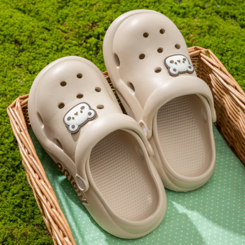 兒童洞洞鞋夏季2025新款外穿女童親子涼鞋防滑防臭軟底包頭拖鞋