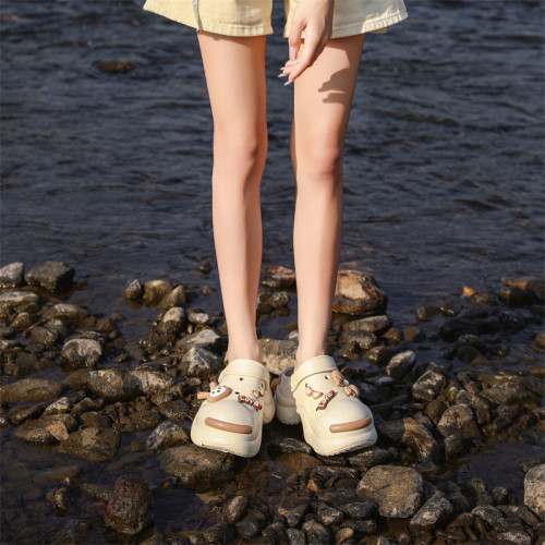 時尚個性厚底洞洞鞋女高顔值外穿花園鞋高跟包頭涼鞋 時尚個性厚底洞洞鞋女高顔值外穿花園鞋高跟包頭涼鞋