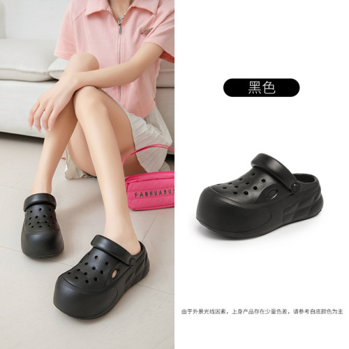洞洞鞋女外穿夏季沙灘不臭腳包頭拖 EVA百搭耐磨防滑高級感涼拖鞋 洞洞鞋女外穿夏季沙灘不臭腳包頭拖 EVA百搭耐磨防滑高級感涼拖鞋