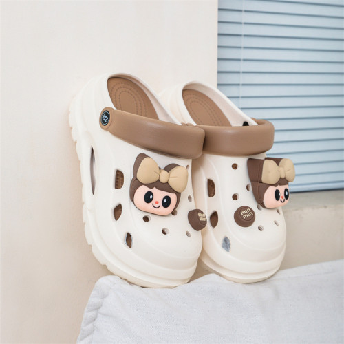 EVA洞洞鞋女款夏季外穿踩屎感增高厚底5CM防滑時尚網紅可愛沙灘鞋 EVA洞洞鞋女款夏季外穿踩屎感增高厚底5CM防滑時尚網紅可愛沙灘鞋