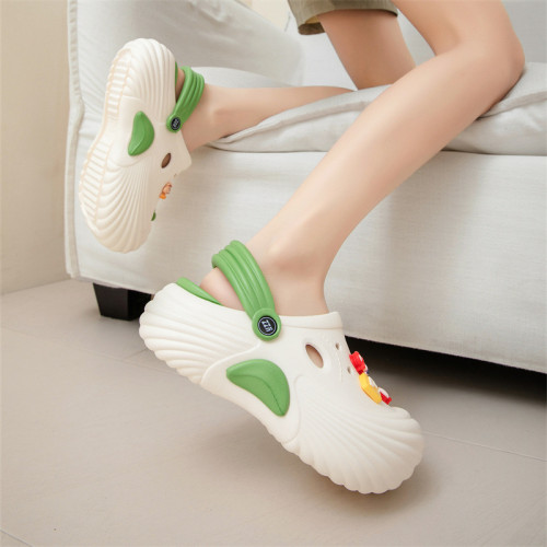 洞洞鞋女夏季戶外旅行厚底沙灘涼拖女生卡通可愛DIY配飾兩穿涼拖 洞洞鞋女夏季戶外旅行厚底沙灘涼拖女生卡通可愛DIY配飾兩穿涼拖