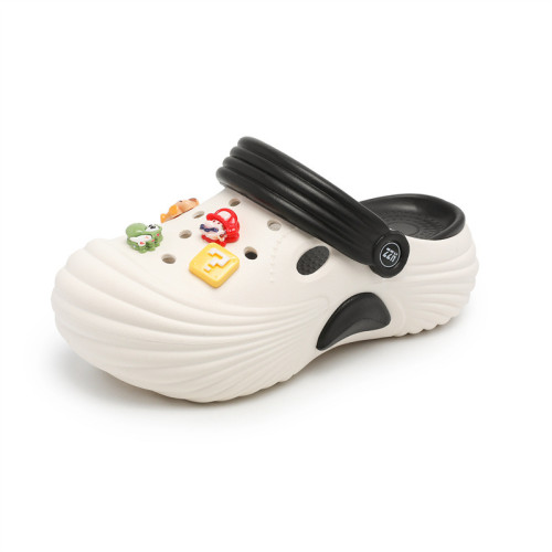 洞洞鞋女夏季戶外旅行厚底沙灘涼拖女生卡通可愛DIY配飾兩穿涼拖 洞洞鞋女夏季戶外旅行厚底沙灘涼拖女生卡通可愛DIY配飾兩穿涼拖