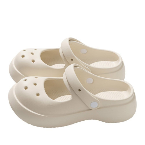 洞洞鞋女款2024新款夏季外穿厚底海邊沙灘防滑踩屎感瑪麗珍涼拖鞋