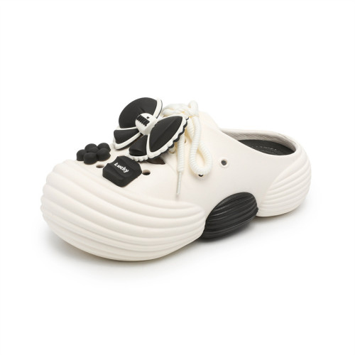 厚底洞洞鞋女2025新款夏季增高厚底踩屎感卡通暴力熊包頭涼拖鞋女 厚底洞洞鞋女2025新款夏季增高厚底踩屎感卡通暴力熊包頭涼拖鞋女