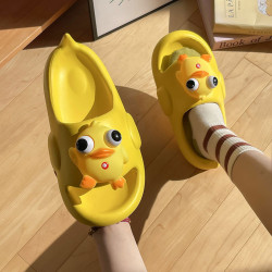 可愛卡通兒童涼拖鞋男孩夏季外穿軟底網紅爆款情侶家居防滑拖鞋女