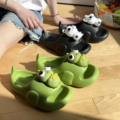 可愛卡通兒童涼拖鞋男孩夏季外穿軟底網紅爆款情侶家居防滑拖鞋女