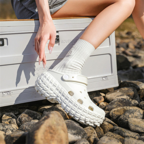 2025新款超厚底輪胎洞洞鞋女增高運動外穿耐磨踩屎感包頭涼鞋戶外 2025新款超厚底輪胎洞洞鞋女增高運動外穿耐磨踩屎感包頭涼鞋戶外