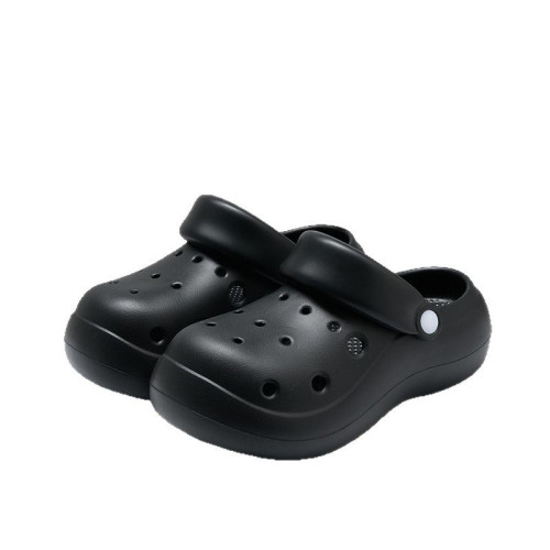 4cm增高洞洞鞋女厚底加厚包頭eva拖鞋夏季外穿防滑透氣防臭腳涼鞋