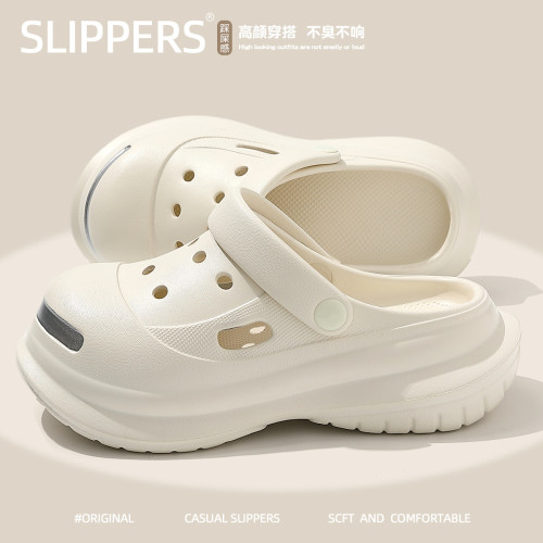 洞洞鞋女款夏季外穿2025新款女海邊沙灘防滑包頭半涼拖鞋女士 洞洞鞋女款夏季外穿2025新款女海邊沙灘防滑包頭半涼拖鞋女士