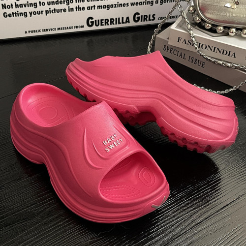 厚底增高拖鞋女士夏季2025新款室內家居防滑踩屎感eva涼鞋女外穿