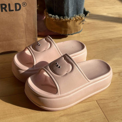 6.0CM厚底涼拖鞋女夏季新款外穿韓版ins松糕鞋小個子增高海邊拖鞋