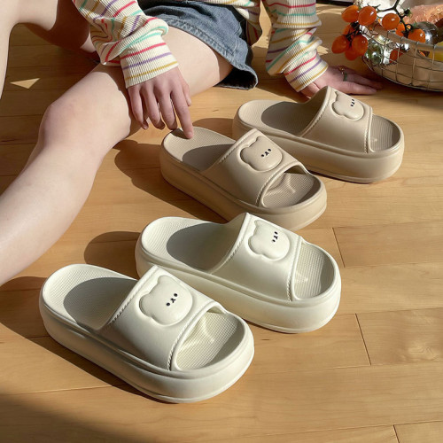 6.0CM厚底涼拖鞋女夏季新款外穿韓版ins松糕鞋小個子增高海邊拖鞋