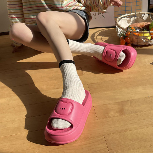 6.0CM厚底涼拖鞋女夏季新款外穿韓版ins松糕鞋小個子增高海邊拖鞋