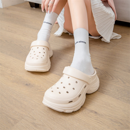 增高厚底洞洞鞋女夏季外穿個性沙灘涼拖鞋2025新款EVA拖鞋女 增高厚底洞洞鞋女夏季外穿個性沙灘涼拖鞋2025新款EVA拖鞋女