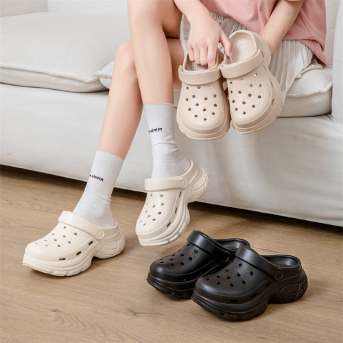 增高厚底洞洞鞋女夏季外穿個性沙灘涼拖鞋2025新款EVA拖鞋女 增高厚底洞洞鞋女夏季外穿個性沙灘涼拖鞋2025新款EVA拖鞋女