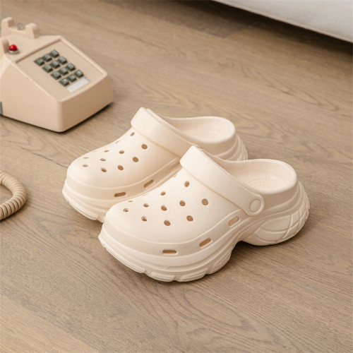 增高厚底洞洞鞋女夏季外穿個性沙灘涼拖鞋2025新款EVA拖鞋女 增高厚底洞洞鞋女夏季外穿個性沙灘涼拖鞋2025新款EVA拖鞋女