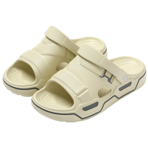 男士涼鞋夏季外穿沙灘軟底踩屎感室內浴室洗澡防滑家居拖鞋男