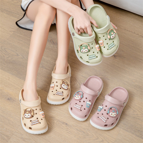 2025男女新款踩屎感夏季洞洞鞋外穿學生防滑軟底學生包頭涼拖鞋 2025男女新款踩屎感夏季洞洞鞋外穿學生防滑軟底學生包頭涼拖鞋