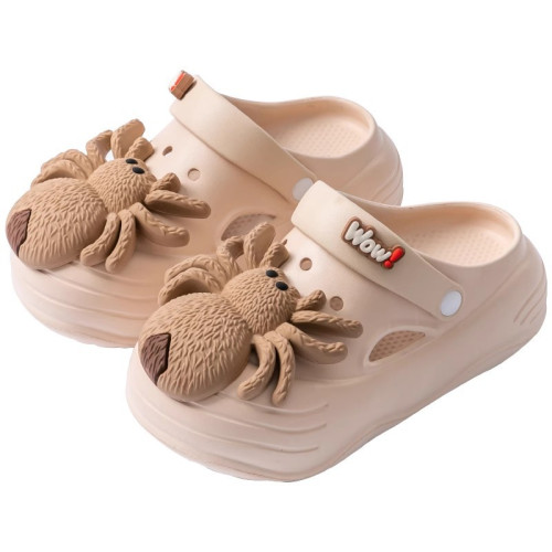 踩屎感洞洞鞋女款夏季2025新款外穿厚底增高沙灘防滑防臭包頭拖鞋