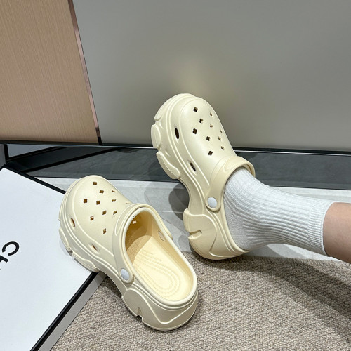 厚底洞洞鞋女夏季外穿增高2025新款沙灘戶外防滑防臭包頭涼拖鞋女 厚底洞洞鞋女夏季外穿增高2025新款沙灘戶外防滑防臭包頭涼拖鞋女