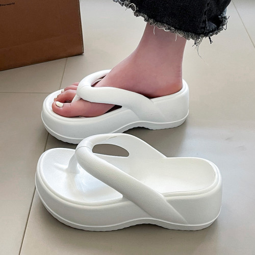 厚底增高人字拖女夏季時尚外穿2025新款海邊沙灘網紅夾腳涼拖鞋女