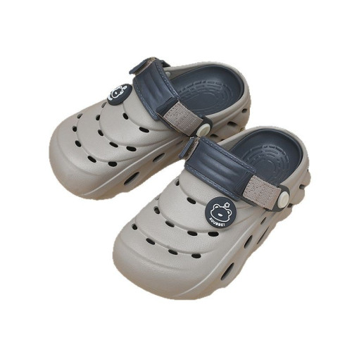 兒童涼拖鞋女童夏季中小童寶寶室內軟底防滑卡通小男孩包頭洞洞鞋