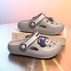 兒童洞洞鞋男童卡通室內兩穿女寶寶包頭EVA可愛包頭輕底居家涼拖