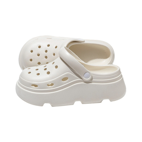 洞洞鞋女2025新款厚底夏季外穿防滑防臭沙灘eva踩屎感包頭涼拖鞋 洞洞鞋女2025新款厚底夏季外穿防滑防臭沙灘eva踩屎感包頭涼拖鞋