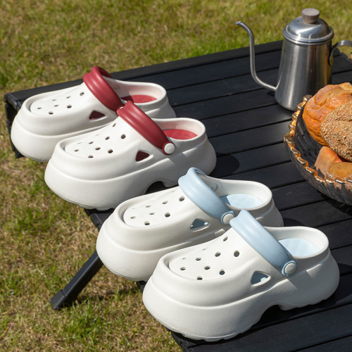 厚底洞洞鞋女夏季外穿樂福鞋eva防臭沙灘戶外增高包頭涼拖鞋女款 厚底洞洞鞋女夏季外穿樂福鞋eva防臭沙灘戶外增高包頭涼拖鞋女款