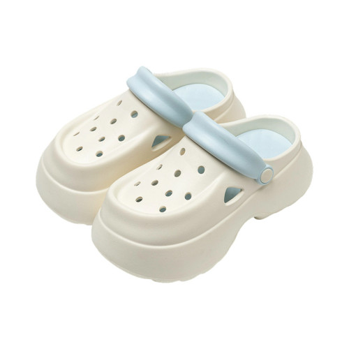 厚底洞洞鞋女夏季外穿樂福鞋eva防臭沙灘戶外增高包頭涼拖鞋女款 厚底洞洞鞋女夏季外穿樂福鞋eva防臭沙灘戶外增高包頭涼拖鞋女款