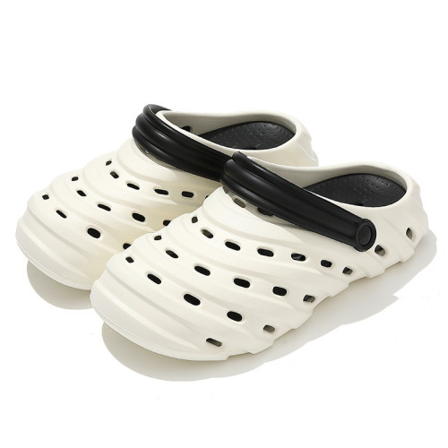 防滑透氣洞洞鞋男款夏季戶外穿2025新款厚底運動ins風涼拖男生