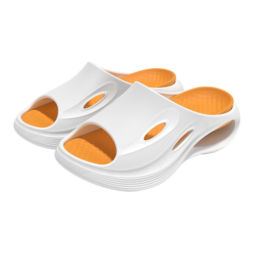 潮流氣墊增高運動拖鞋男士夏季防滑雙色EVA厚底情侶涼拖鞋女外穿