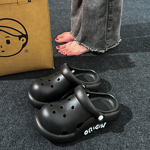 包頭兒童洞洞鞋女童夏季室內防滑軟底小孩沙灘親子外穿涼拖鞋男孩