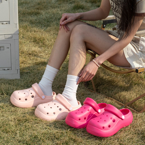 eva洞洞鞋女夏季新款家居厚底增高防滑拖鞋防臭外穿戶外沙灘鞋男 eva洞洞鞋女夏季新款家居厚底增高防滑拖鞋防臭外穿戶外沙灘鞋男