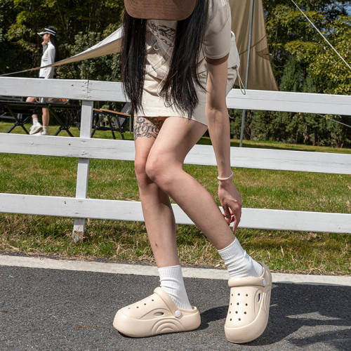 洞洞鞋女士夏季外穿2025新款厚底eva包頭涼鞋防滑防臭沙灘拖鞋女 洞洞鞋女士夏季外穿2025新款厚底eva包頭涼鞋防滑防臭沙灘拖鞋女