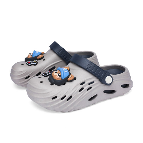 兒童踩屎感拖鞋夏季2026新款居家軟底女孩外穿涼鞋男女童洞洞鞋