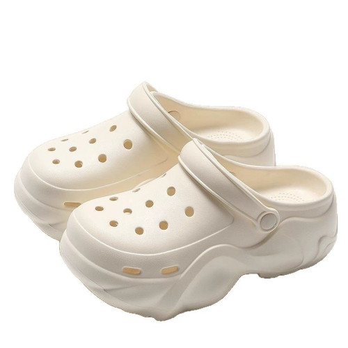 大眼洞洞鞋女款夏季外穿2025新款爆款防滑防臭厚底踩屎感eva涼鞋