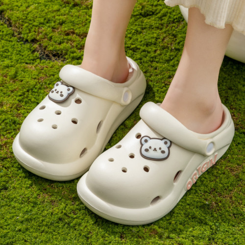 親子洞洞鞋女款夏季2025新款爆款踩屎感增高防滑防臭eva涼鞋外穿