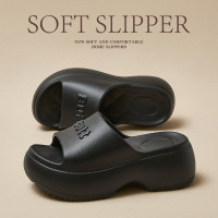 厚底拖鞋女夏季外穿2025新款家居時尚家用防滑一字高跟沙灘涼拖鞋