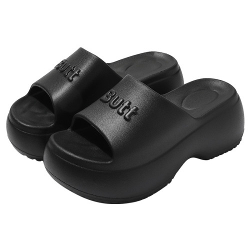 厚底拖鞋女夏季外穿2025新款家居時尚家用防滑一字高跟沙灘涼拖鞋