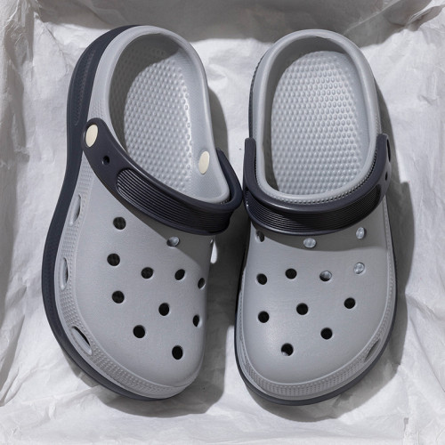 洞洞鞋女夏季新款外穿厚底包頭半拖鞋防滑防臭涼拖戶外休閒沙灘鞋