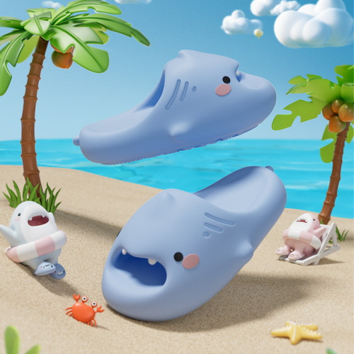 爆款2025夏季新款小萌鯊魚兒童拖鞋夏季室內男童女童寶寶涼拖