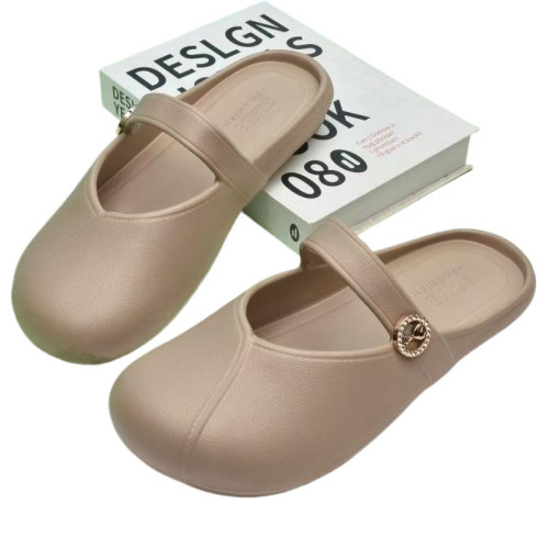 2025新款女士半拖涼鞋辦公日常時尚休閒EVA輕盈不累腳春夏涼拖鞋