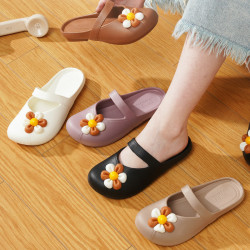 2025新款女士半拖涼鞋辦公日常時尚休閒EVA輕盈不累腳春夏涼拖鞋