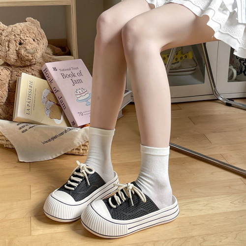 包頭拖鞋女夏季2025新款外穿ins潮流時尚系帶厚底防滑洞洞涼拖鞋 包頭拖鞋女夏季2025新款外穿ins潮流時尚系帶厚底防滑洞洞涼拖鞋