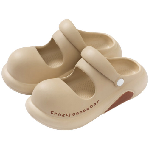 兒童瑪麗珍洞洞鞋夏季外穿2025新款親子涼鞋沙灘防滑包頭拖鞋女童