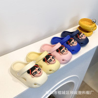 可愛卡通男童拖鞋夏季兒童洞洞鞋女童小孩室內防滑男孩小童涼拖