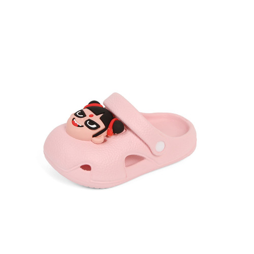 可愛卡通男童拖鞋夏季兒童洞洞鞋女童小孩室內防滑男孩小童涼拖