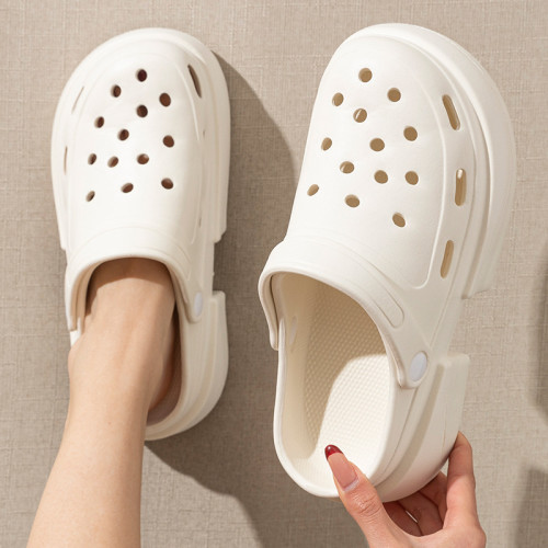 超高跟洞洞鞋女士夏季2025新款外穿防滑EVA厚底沙灘包頭涼拖鞋女 超高跟洞洞鞋女士夏季2025新款外穿防滑EVA厚底沙灘包頭涼拖鞋女
